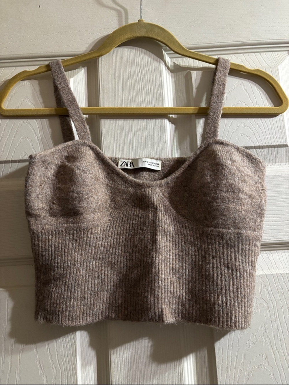Zara knit cropped bustier